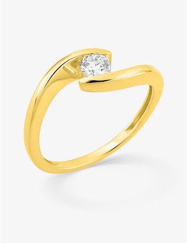 Bague solitaire diamant...
