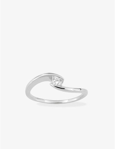 Bague solitaire diamant...