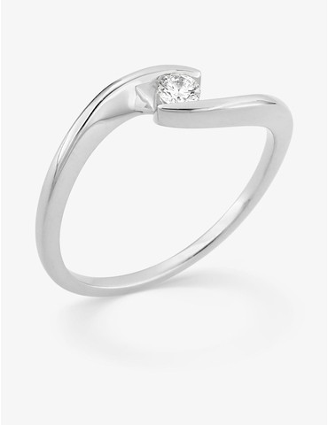 Bague solitaire diamant...