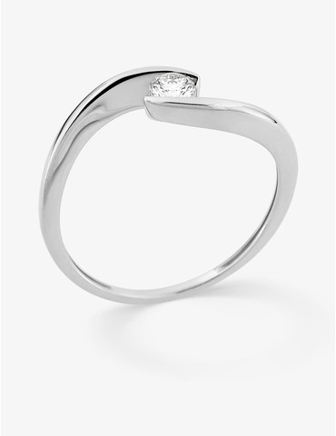 Bague solitaire diamant...