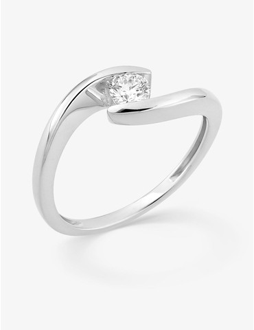 Bague solitaire diamant...