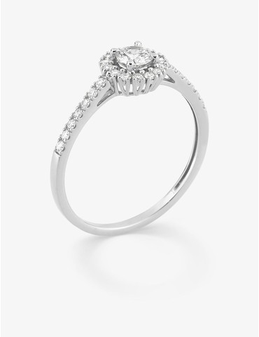 Bague diamants synthétiques...