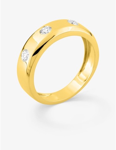 Bague 3 diamants...