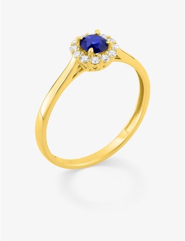 Bague saphir synthétique...