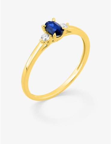 Bague saphir synthétique...