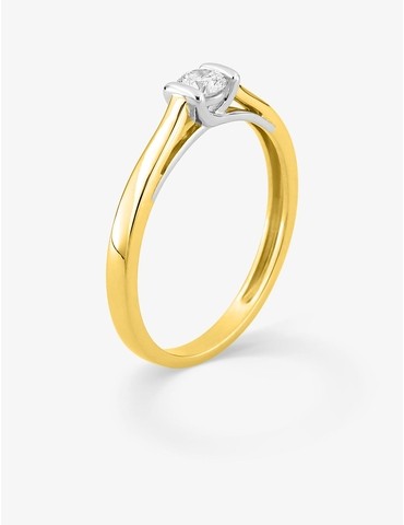 Bague solitaire diamant...