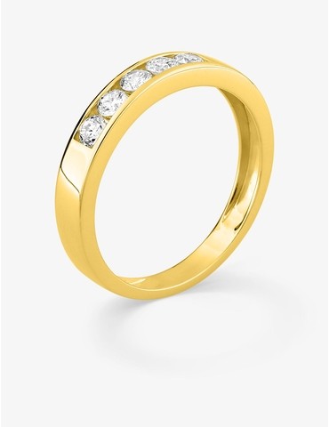 Bague 5 diamant synthétique...