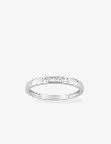 Bague 5 diamant synthétique...