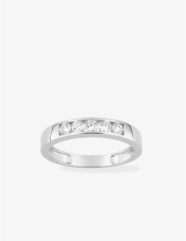 Bague 5 diamant synthétique...