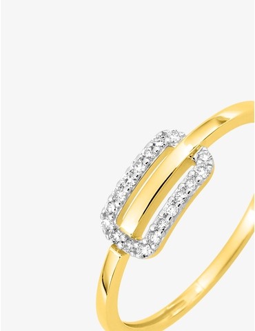 Bague en or jaune 750 ‰,...