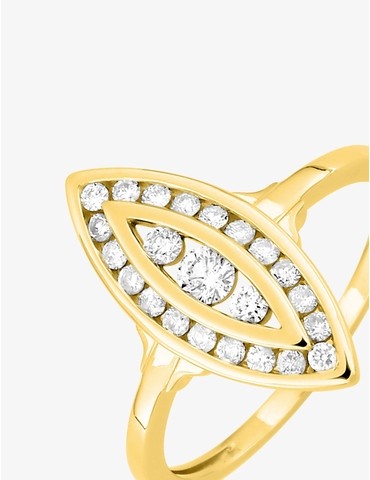 Bague marquise en or jaune...