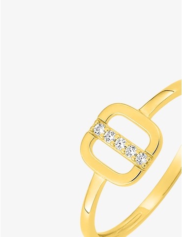 Bague en or jaune 375 ‰,...