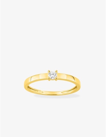 Bague solitaire diamant...