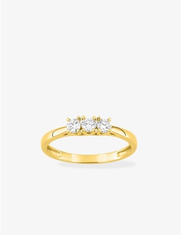 Bague diamants synthétiques...