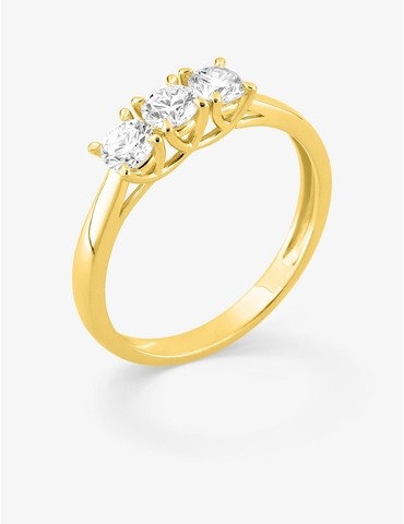 Bague diamants synthétiques...