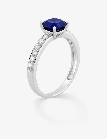 Bague saphir synthétique...