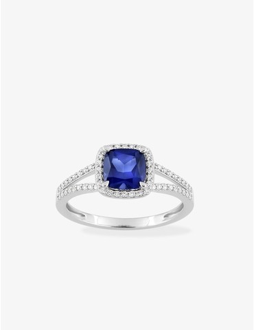 Bague saphir synthétique...