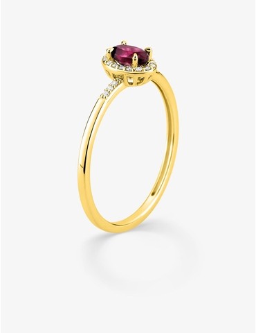 Bague rubis synthétique...