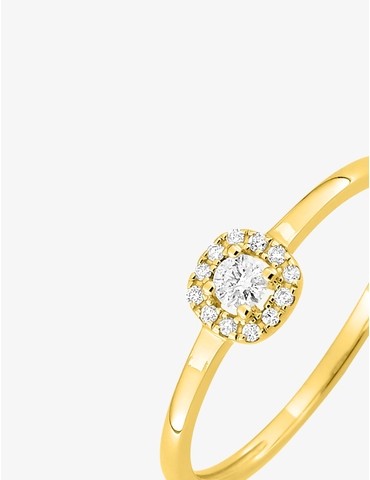 Bague en or jaune 750‰...