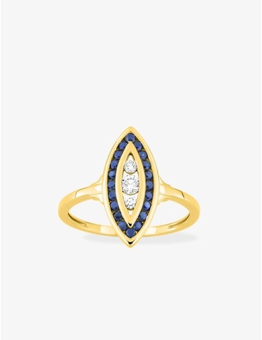 Bague en or jaune 750‰...