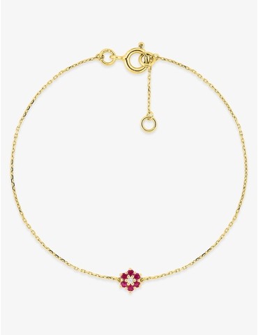 Bracelet en or jaune 375‰...