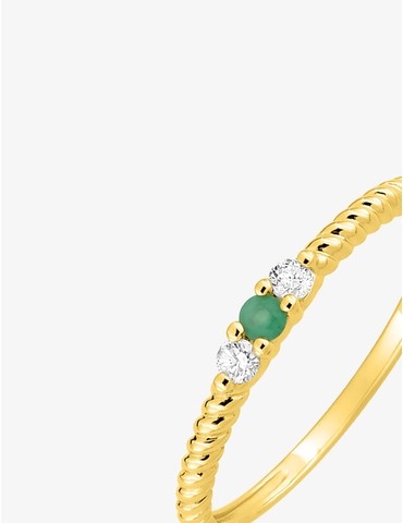 Bague en or jaune 375‰...