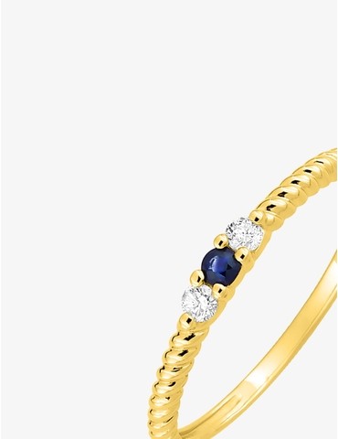 Bague en or jaune 375‰...