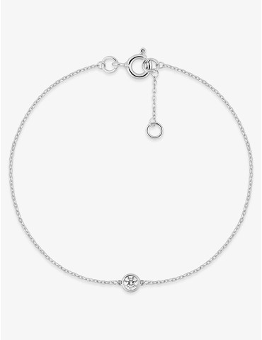 Bracelet or 375 ‰ blanc...