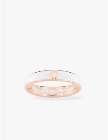 Bague or 375 ‰ rose et...