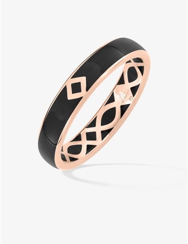 Bague en or rose 375 ‰,...