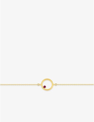 Bracelet en or jaune 375 ‰...