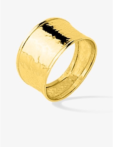 Bague estampée or 750 ‰ jaune