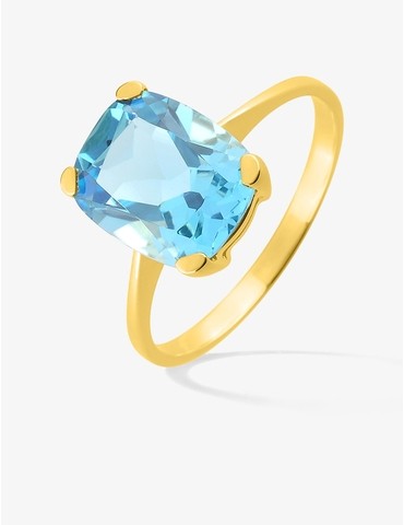 Bague solitaire en or jaune...