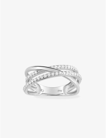 Bague en or blanc 750 ‰,...
