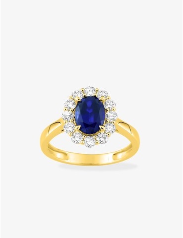 Bague saphir synthétique...