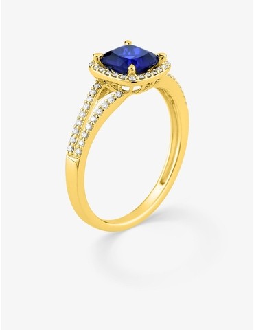 Bague saphir synthétique...