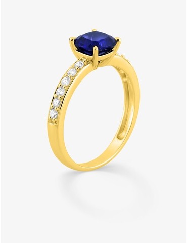 Bague saphir synthétique...
