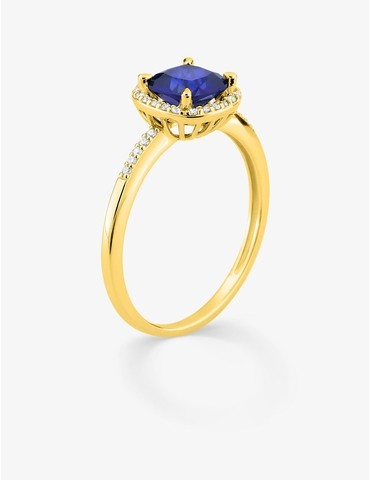 Bague saphir synthétique...