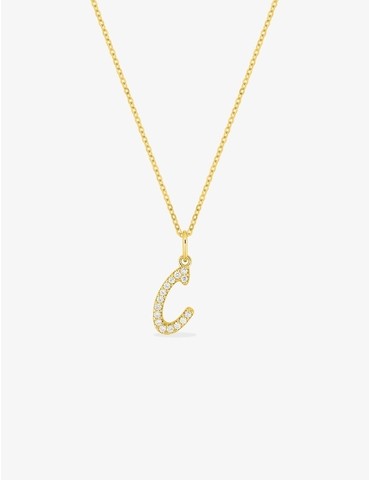 Collier initiale lettre "C"...