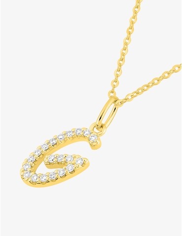 Collier initiale lettre "G"...