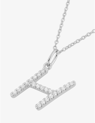 Collier initiale lettre "H"...