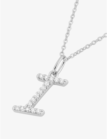 Collier initiale lettre "I"...