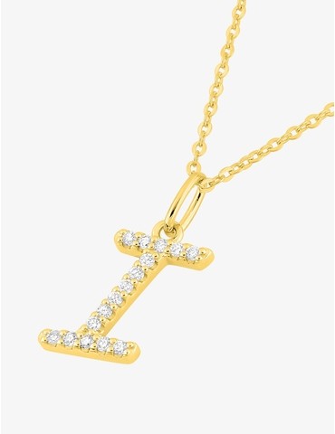 Collier initiale lettre "I"...