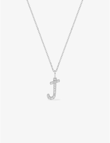 Collier initiale lettre "J"...