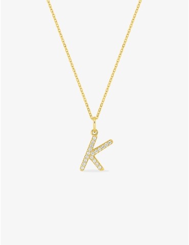 Collier initiale lettre "K"...