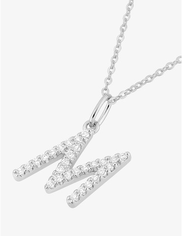 Collier initiale lettre "M"...