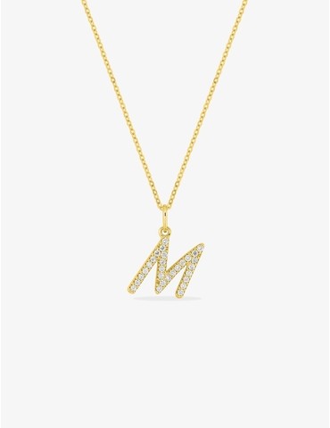 Collier initiale lettre "M"...