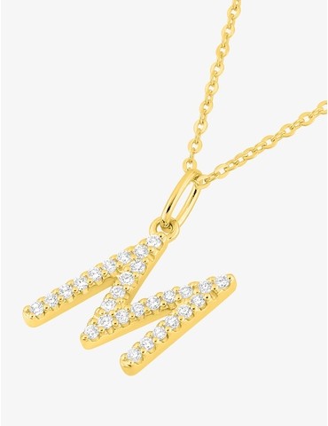 Collier initiale lettre "M"...