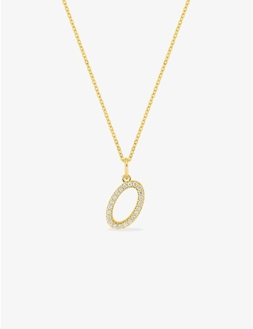 Collier initiale lettre "O"...