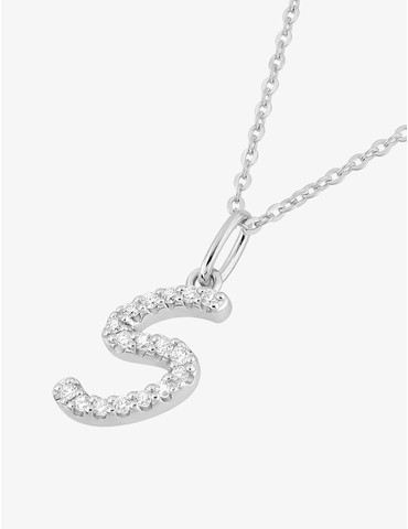 Collier initiale lettre "S"...
